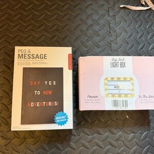 Peg A Message and DIY LED Light Box

Perfect for teenagers!
